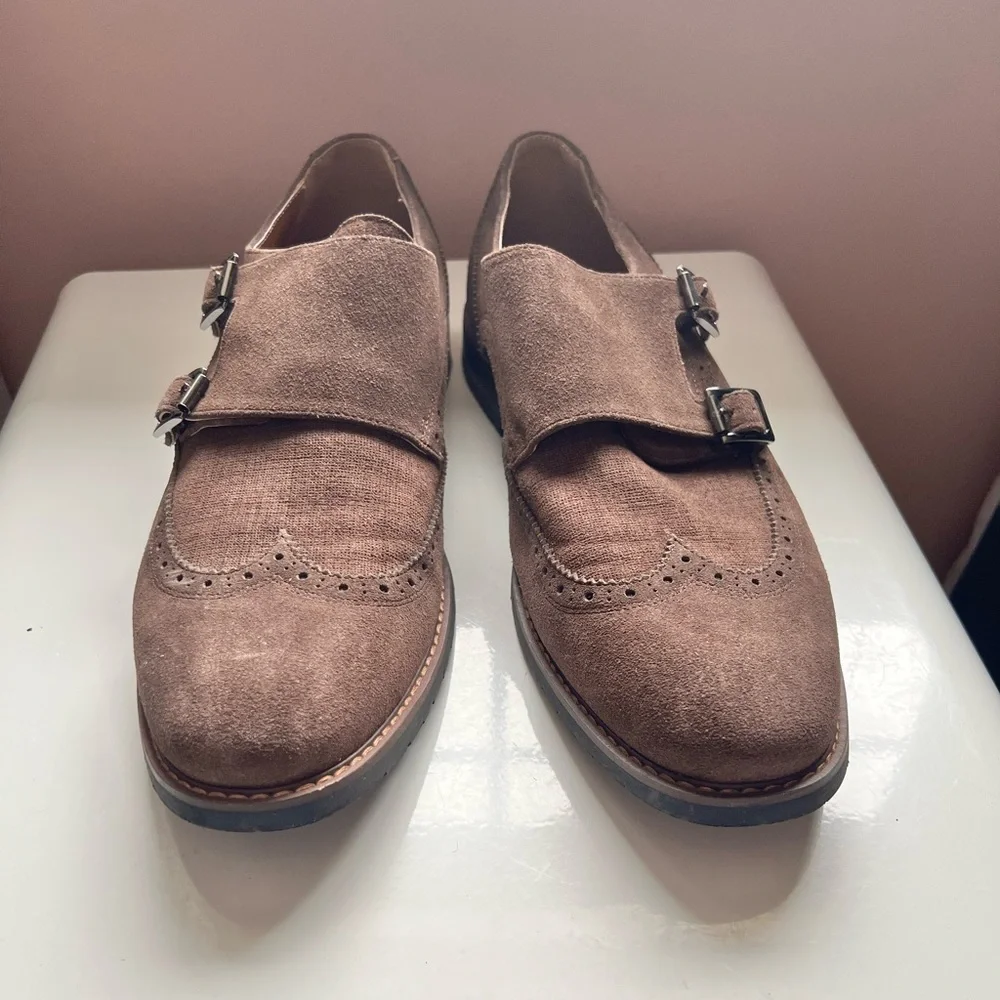 Vintage Foundry Co. Simon Monk‎ Strap Brown Leather Shoes